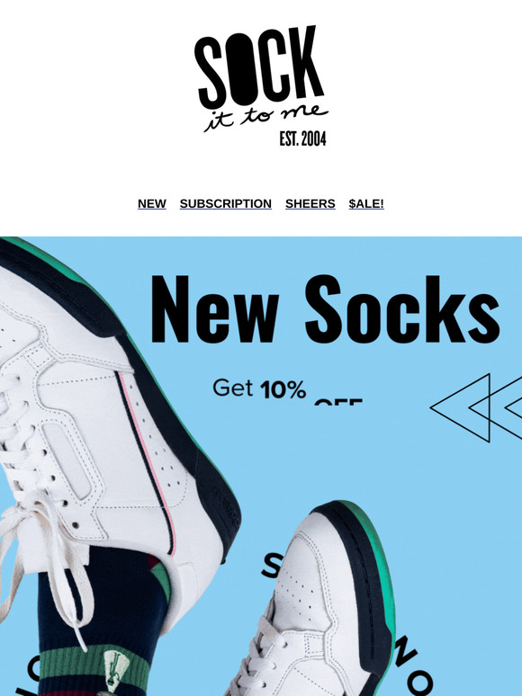 NEW: Embroidered Socks That Make Your Feet Happy—10% Off!