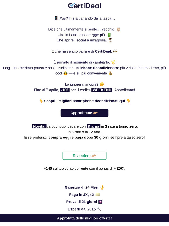 Il tuo smartphone ha un messaggio per te ✨