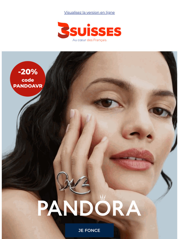 Pandora : -20% sur toute la marque