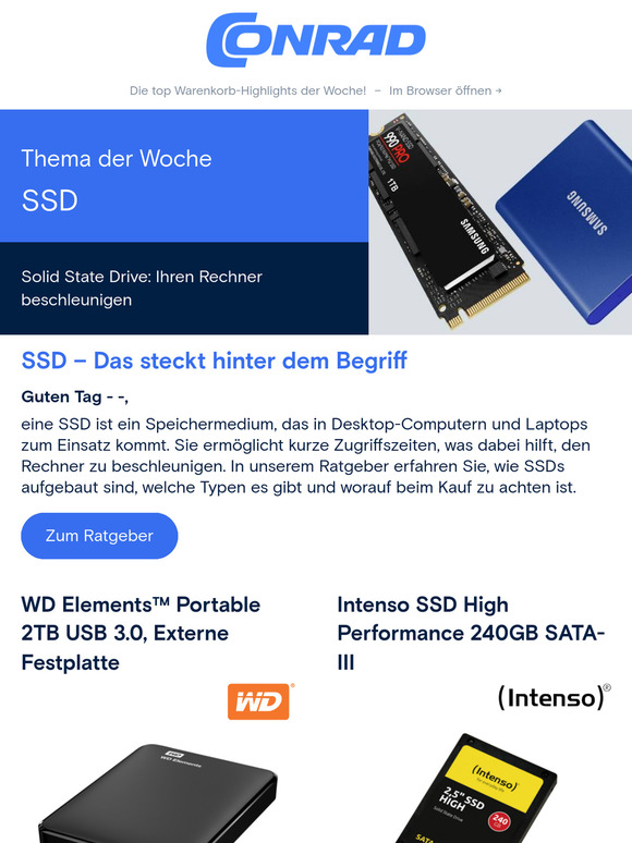 Bosch Brand Weeks 💻 Highlight der Woche: SSD