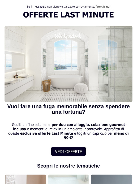 Il tuo soggiorno a meno di 99 €: Hotel + Colazione 💸 (LAST MINUTE!)