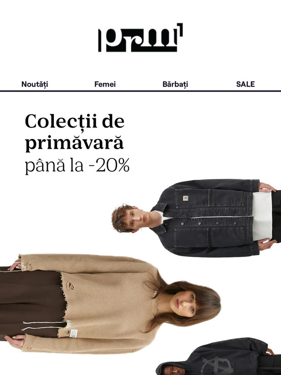 Primăvara e aici: descoperă noile colecții cu până la -20% reducere!