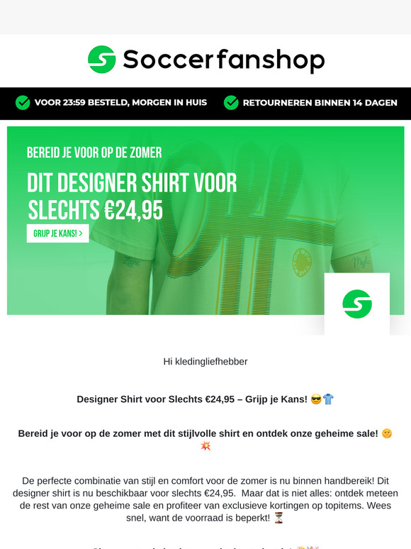 Designer Shirt voor Slechts €24,95 – Grijp je Kans! 😎