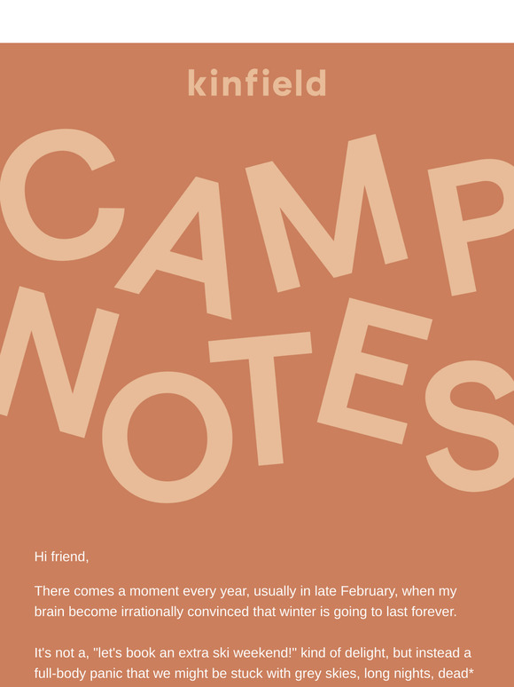Camp Notes 47 | In summer we trust 🙏