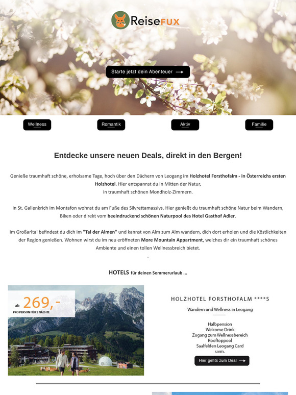 Neue Deals: Traumurlaub direkt in den Bergen! 🏔️