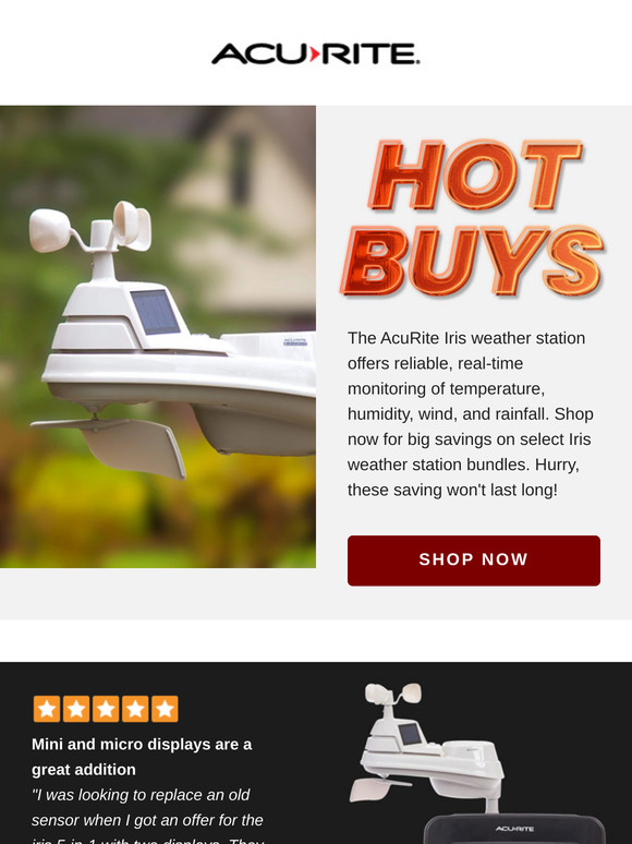 AcuRite Iris: Hot Savings Await!