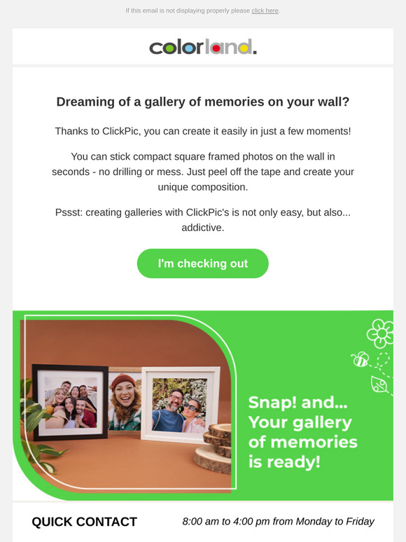 Snap! and... Your gallery of memories is ready!