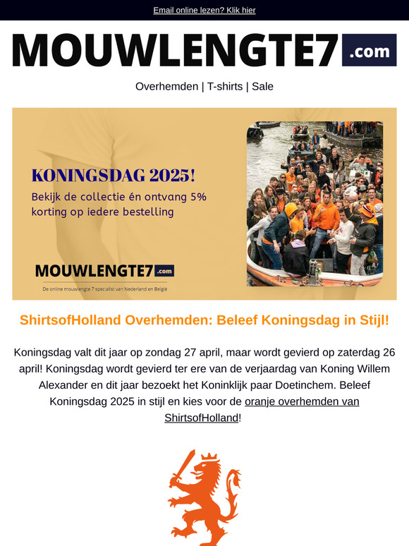 Vier Koningsdag 2025 met ShirtsofHolland!