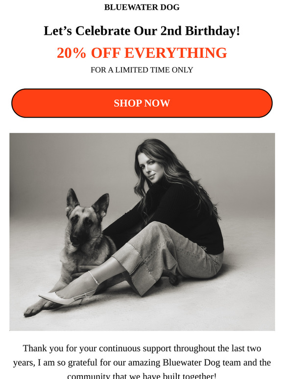 Let's Celebrate Our Birthday 🎉 20% OFF everything!
