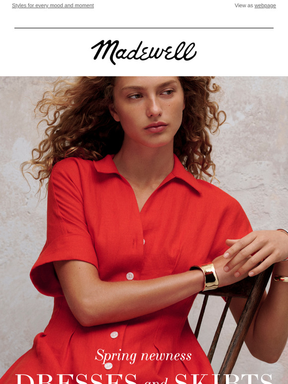 Spring newness: dresses + skirts