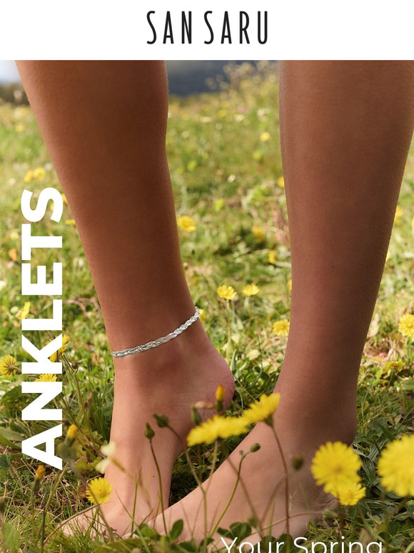 It’s time to wear anklets again ☀️