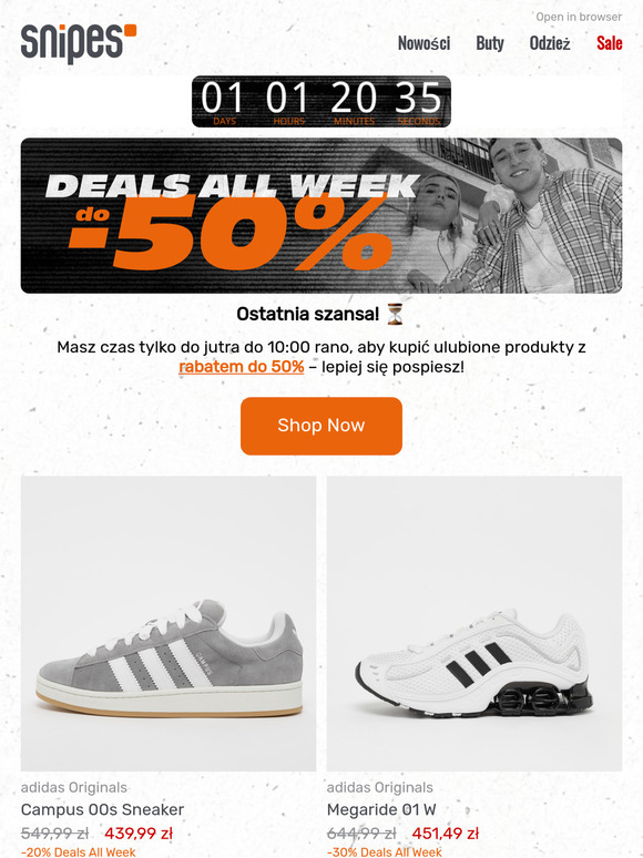⏳ Ostatnia szansa: do -50% zniżki!