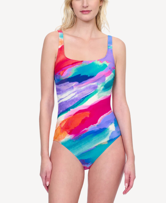 Palma Mallorca Square Neck One Piece Swimsuit