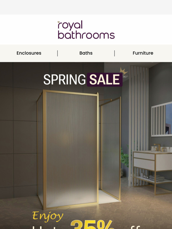 ✨ Spring into Savings – Luxor Wetrooms Now Up to 35% Off!