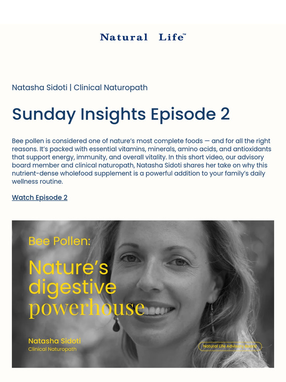 Sunday Insights with Natasha Sidoti