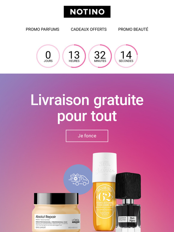 Livraison gratuite : profitez-en aujourd’hui !