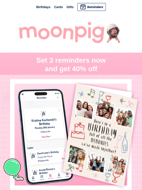Never forget a big day! Set your reminders now 🗓️
