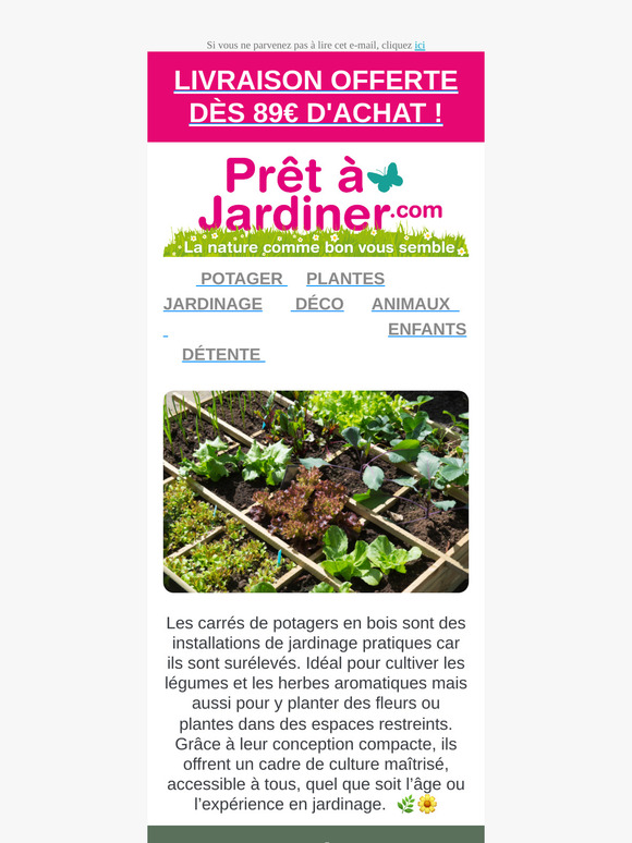 Carrés de potager en bois pour petits et grands !