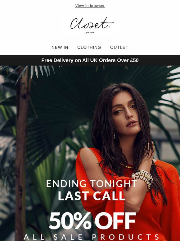 This Weekend Only: Get 50% Off All Sale Styles – Use Code SALE50