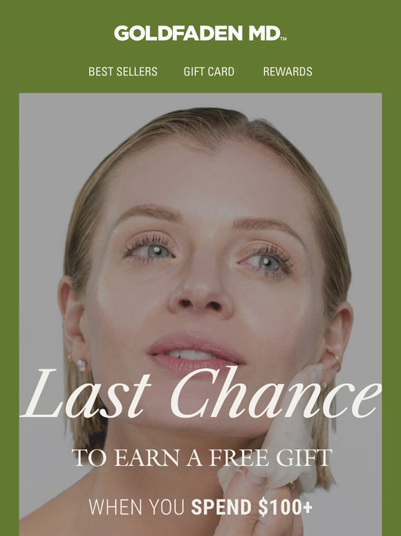 Last chance for Goldfaden MD x The Skinsheet