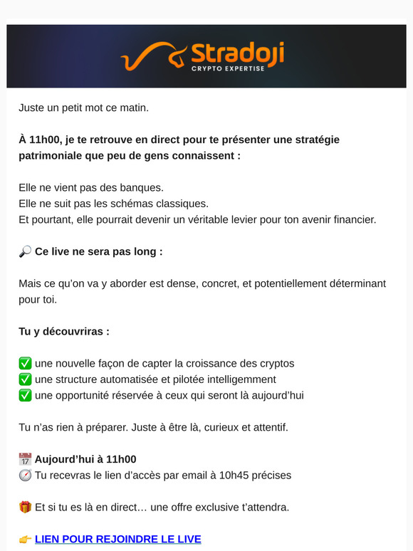 Ce matin à 11h00 : 60 minutes pour changer de perspective