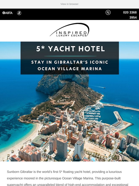 5* Sunborn Yacht Gibraltar 🌞🛥️