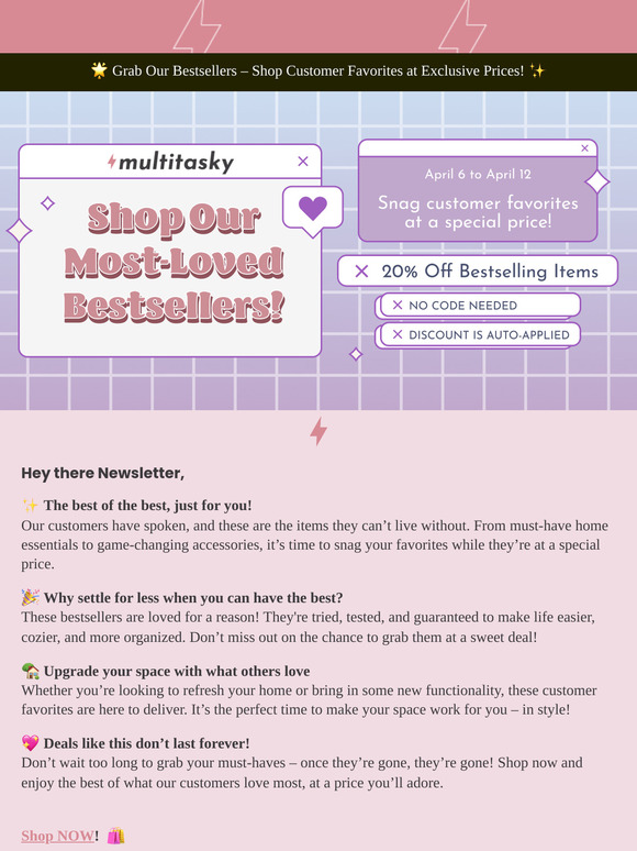 🌟 Shop Our Most-Loved Bestsellers!
