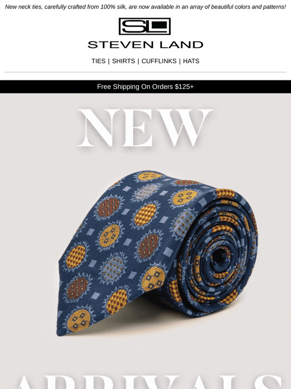 New Silk Ties Are Available Now!