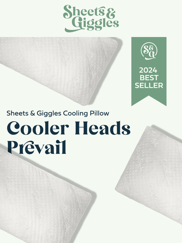 Cooler Nights Start with a Cooler Pillow 😴