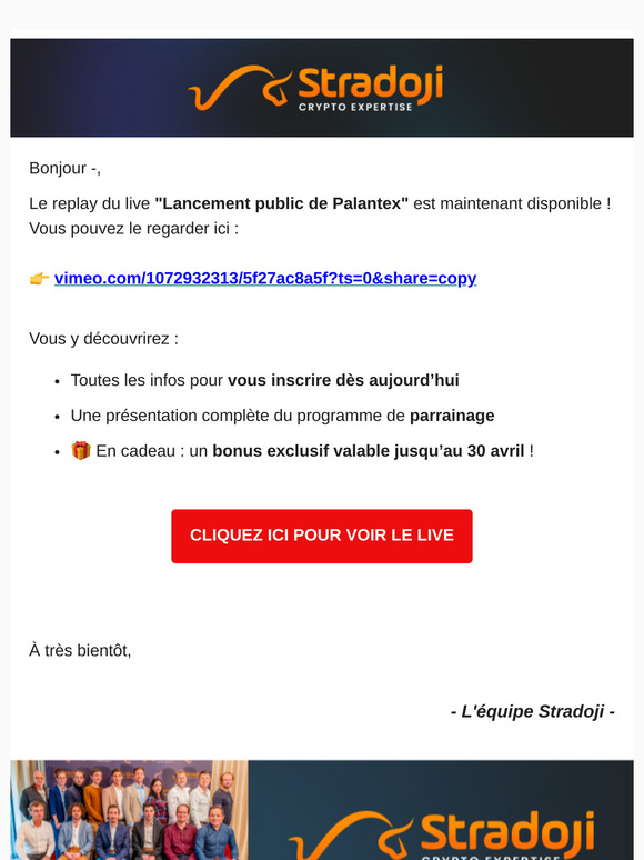 Lancement public de Palantex : replay disponible