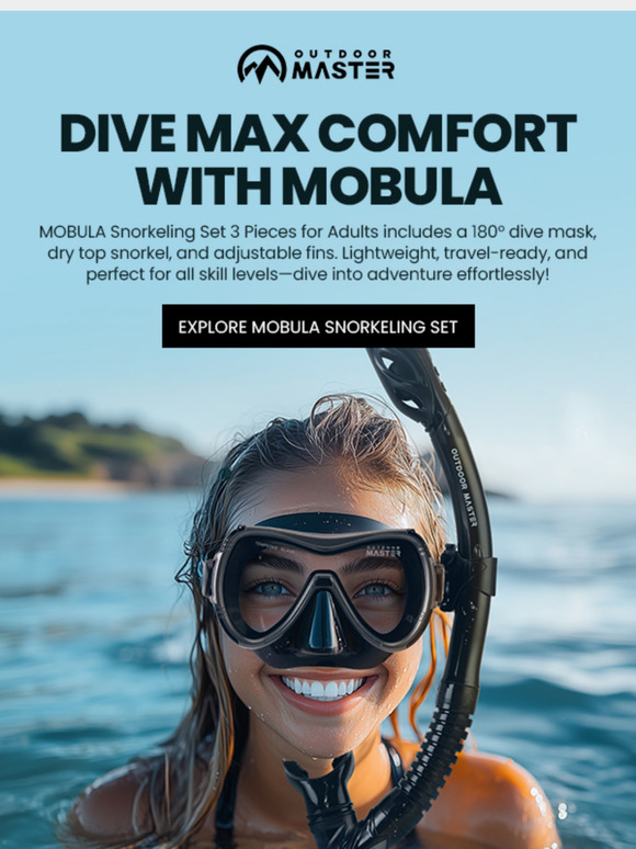 Snorkel in Comfort & Style – Discover the MOBULA Snorkeling Set!