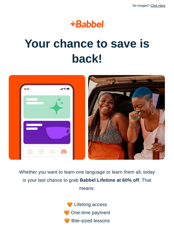 Good news! We’ve extended your 60% discount 💫