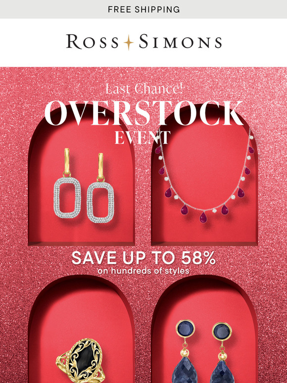 🚨 Last chance to save up to 58% on 100s of fabulous jewelry styles!