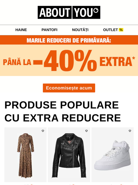 Doar până azi: până la -40% EXTRA