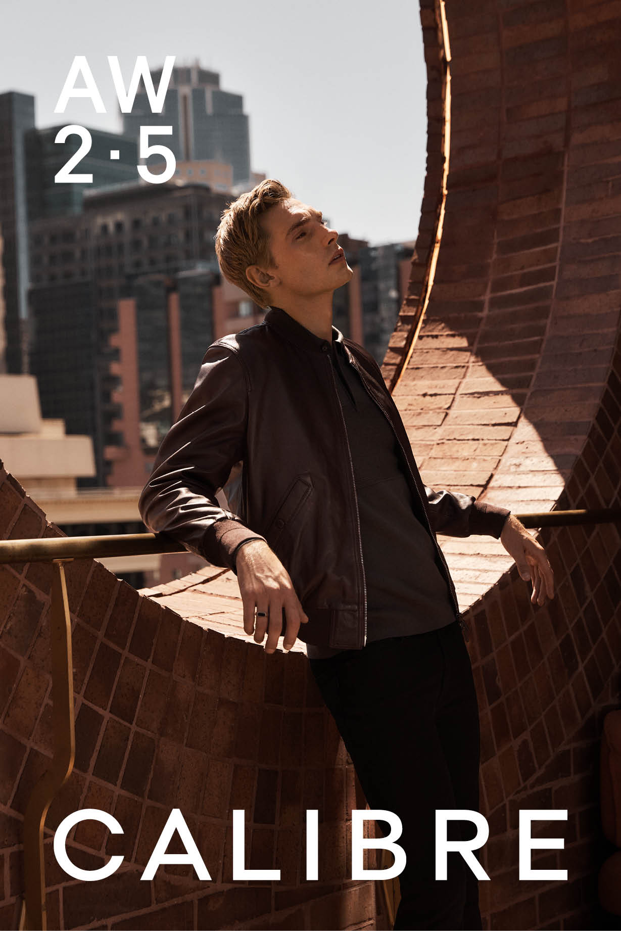 Leather Bomber Jacket Wine
