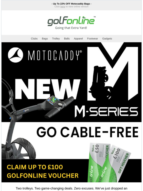 Want £100 Back on Your Next Motocaddy?🤑