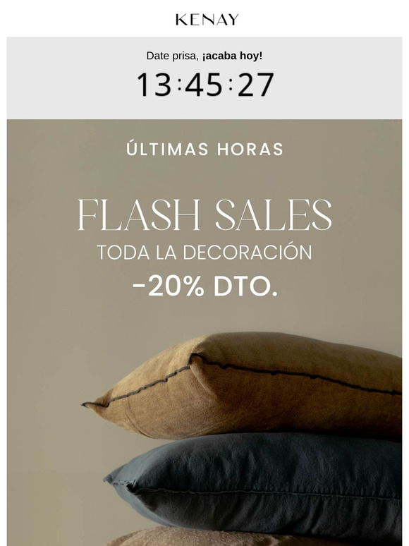 ÚLTIMAS HORAS ⌛ Decoración -20% dto.