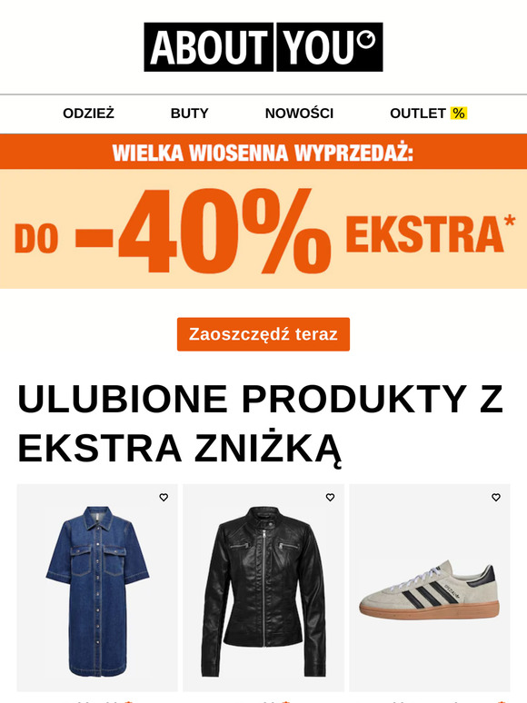 Jeszcze tylko dziś: do -40% EKSTRA zniżki