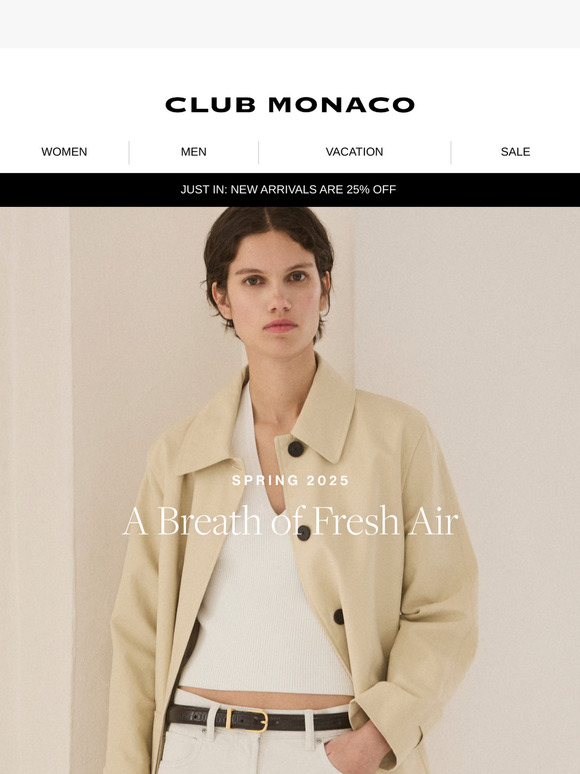 Light, airy pieces for the season ahead.