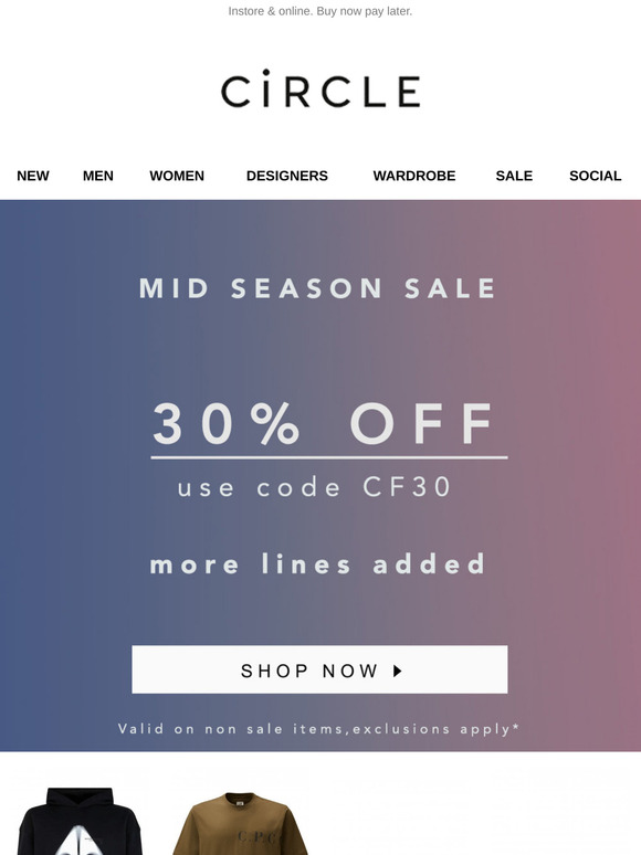 Mid Season Sale :  more lines added