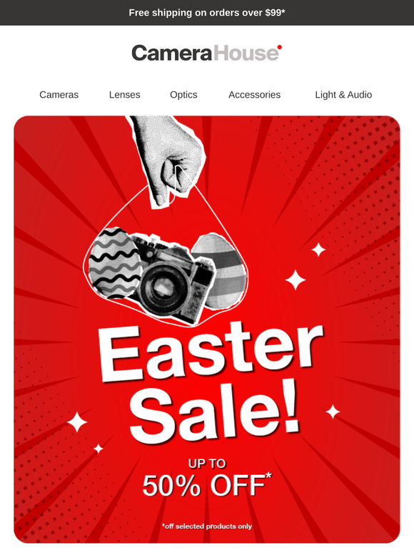 🥚 Crack Open Easter Savings on Camera Gear | Up to 50% off! ✨