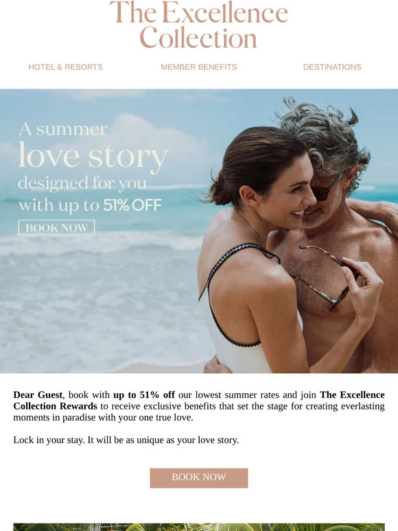 Receive personalized service with up to 51% off, Dear Guest