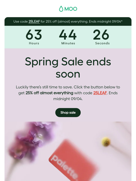 🌸 Hurry! 25% off ends soon 🌸