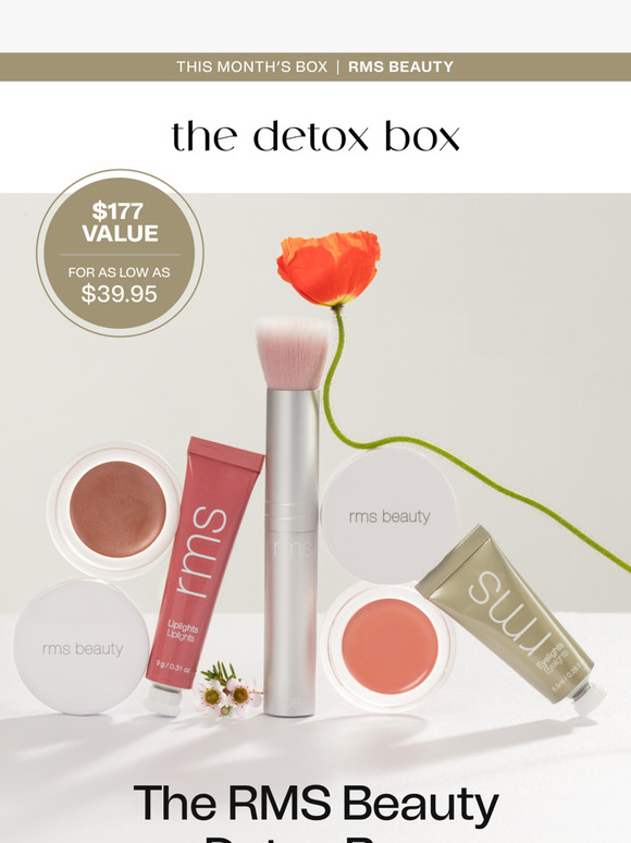 HERE FOR APRIL: The RMS Beauty Detox Box ✨