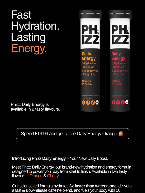 🆕 NEW! Phizz Daily Energy + A Special Launch Offer!