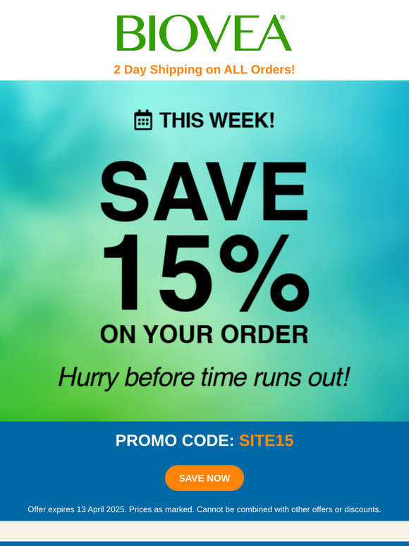 🌿 Your Exclusive 15% Off Deal Is Here!