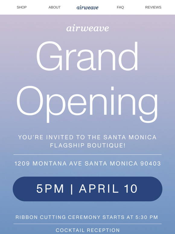You're Invited: Our Santa Monica Flagship Opening!