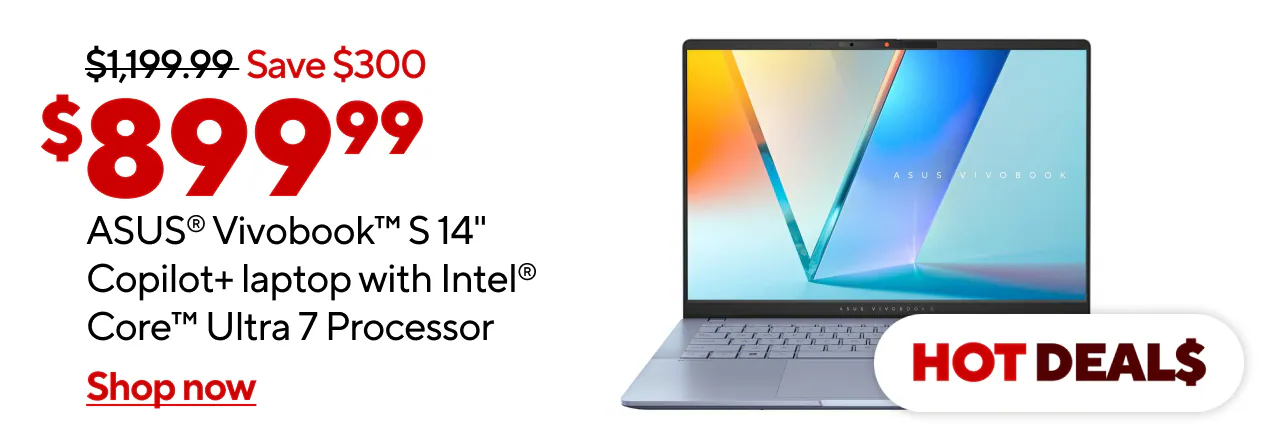 $899.99 Asus Vivobook S 14" Intel Core Ultra 7 Laptop