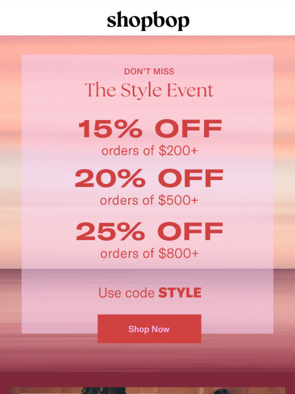 Up to 25% off—don’t miss it