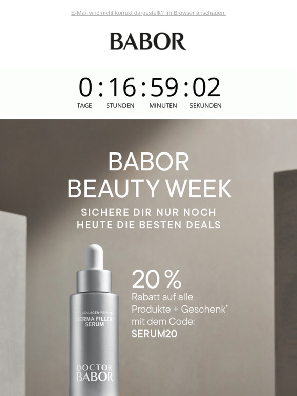 LETZTE CHANCE: Nur heute 2 Geschenke + 20% Rabatt ⏰